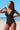 Scalloped V Neck Cut Out Monokini Swimwear - Ethara Jay