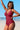 Scalloped V Neck Cut Out Monokini Swimwear - Ethara Jay