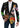 Dolce & Gabbana Chic Black Multicolor Motif Slim Fit Blazer - Ethara Jay