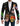 Dolce & Gabbana Chic Black Multicolor Motif Slim Fit Blazer - Ethara Jay