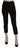 BENCIVENGA Elegant Black High Waist Cropped Pants - Ethara Jay