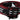 Costume National Striped Leather Fashion Belt in Black & Red - Ethara Jay