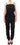 La Maison du Couturier Elegant Black Leather Jumpsuit with Waist Strap - Ethara Jay