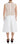 Koonhor Elegant White Silk-Wool Blend Tank Dress - Ethara Jay