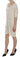 Costume National Chic Cream A-Line Elbow Sleeve Dress - Ethara Jay