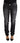 Acht Elegant Low Waist Skinny Black Denim - Ethara Jay