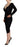 GF Ferre Elegant Black Sheath Dress with Sweetheart Neckline - Ethara Jay