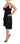 Roccobarocco Navy Blue Cotton Midi Halter Dress - Ethara Jay