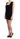 Roccobarocco Elegant Sleeveless Black Mini Dress with Gold Details - Ethara Jay