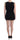 Roccobarocco Elegant Sleeveless Black Mini Dress with Gold Details - Ethara Jay