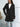 Contrast Button Up Lapel Collar Long Sleeve Coat - Ethara Jay