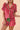 Christmas Candy Cane Print Knotted Pajama Set - Ethara Jay