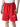 Comme Des Fuckdown Chic Red Cotton Bermuda Shorts with Logo Print Comme Des Fuckdown