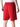 Comme Des Fuckdown Chic Red Cotton Bermuda Shorts with Logo Print Comme Des Fuckdown