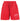 Comme Des Fuckdown Chic Red Cotton Bermuda Shorts with Logo Print Comme Des Fuckdown