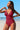 Scalloped V Neck Cut Out Monokini Swimwear - Ethara Jay