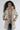 Yes Zee Elegant Beige Padded Jacket with Fur Hood - Ethara Jay