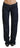 Exte Chic Dark Blue Low Waist Straight Cut Jeans - Ethara Jay