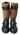 Dolce & Gabbana Black Shearling Leather Long Boots Dolce & Gabbana