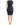 Costume National Chic Blue V-Neck Knee-Length Dress - Ethara Jay