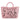 Baldinini Trend Chic Pink Calfskin Handbag with Floral Accents - Ethara Jay