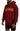 Dsquared² Maroon Cotton Tattered Hooded Printed Pullover Sweater - Ethara Jay