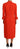 Dsquared² Red Polyester Long Sleeves Pleated Midi Dress - Ethara Jay