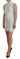 Dsquared² White Viscose Sleeveless Bodycon Mini Dress - Ethara Jay