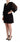 Dolce & Gabbana Black V-neck Long Sleeves Mini A-line Dress - Ethara Jay