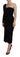 Dolce & Gabbana Black Wrap Sheath One Shoulder Wool Dress - Ethara Jay