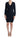 MARGHI LO' Elegant Over Knee Blue Wool Dress - Ethara Jay