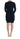 MARGHI LO' Elegant Over Knee Blue Wool Dress - Ethara Jay