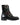 Dolce & Gabbana Black Leather Crystal Buckles Boots Shoes