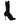 Dolce & Gabbana Black Stiletto Heels Mid Calf Boots Shoes