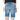 Gas Blue Cotton Short - Ethara Jay