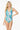 ONE PIECE BATHING SUIT FLORAL PRINT SHOULER TOP TI - Ethara Jay