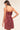 Cranberry Red Corduroy Sleeveless Square Neck Tight Fit Mini Dress - Ethara Jay