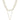 2 Layered Metal Chain Stone Pendant Necklace - Ethara Jay