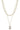 2 Layered Metal Chain Stone Pendant Necklace - Ethara Jay