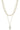 2 Layered Metal Chain Stone Pendant Necklace - Ethara Jay