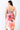 Plus Peach Flower Print Sleeveless Midi Dress - Ethara Jay