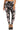 Plus Size Super Soft Peach Skin Fabric, Butterfly Graphic Printed Knit Legging With Elastic Waist Detail - Ethara Jay