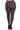 Plus Size Plaid Graphic Printed Knit Legging With Elastic Waist Detail - Ethara Jay