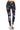 Yoga Style Banded Lined Galaxy Silhouette Floral Print, Full Length Leggings In A Slim Fitting Style With A Banded High Waist - Ethara Jay