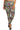 Plus Size Abstract Print, Full Length Leggings In A Slim Fitting Style With A Banded High Waist - Ethara Jay