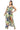 Plus Tropical Leaf Print Surplice Maxi Dress - Ethara Jay