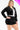 Plus Size Velour Crop Zip Up Hoodie And Shorts Set - Ethara Jay