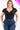 Plus Size Casual Split Neck Solid Short Sleeve Bodysuit - Ethara Jay