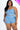 Plus Size Ribbed Cami Crop Top & Ruched Shorts Set - Ethara Jay