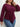 Plus Size Tie Front Long Sleeve Blouse - Ethara Jay